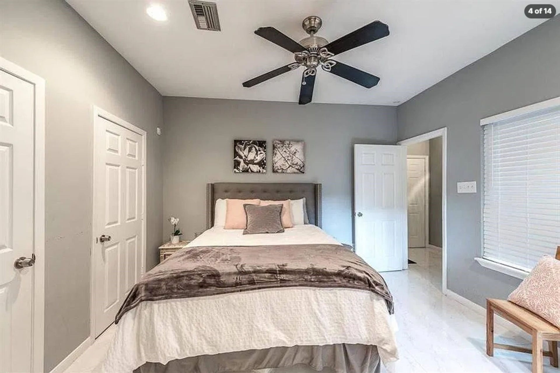 204 Marshall Street, #5, Houston, TX 77006 First Floor Bedroom
