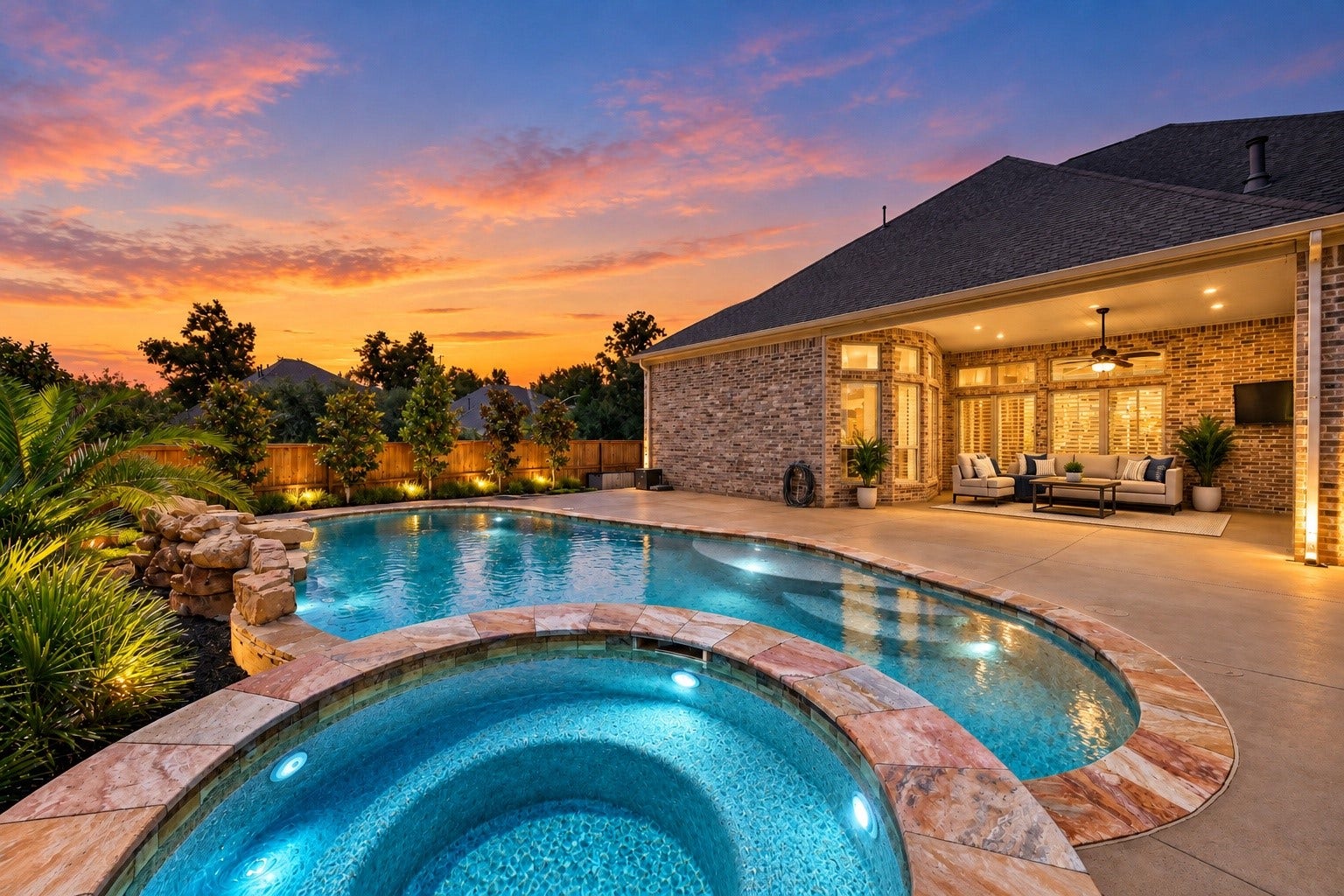 18902 Carson Glen Drive, New Caney, TX 77357 Twlight for perspective