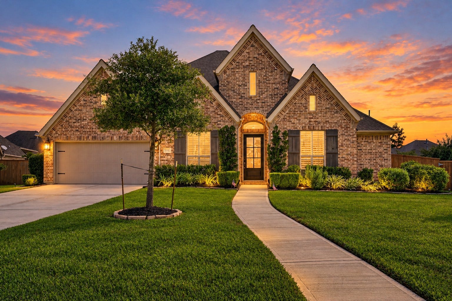 18902 Carson Glen Drive, New Caney, TX 77357 Twlight perspective