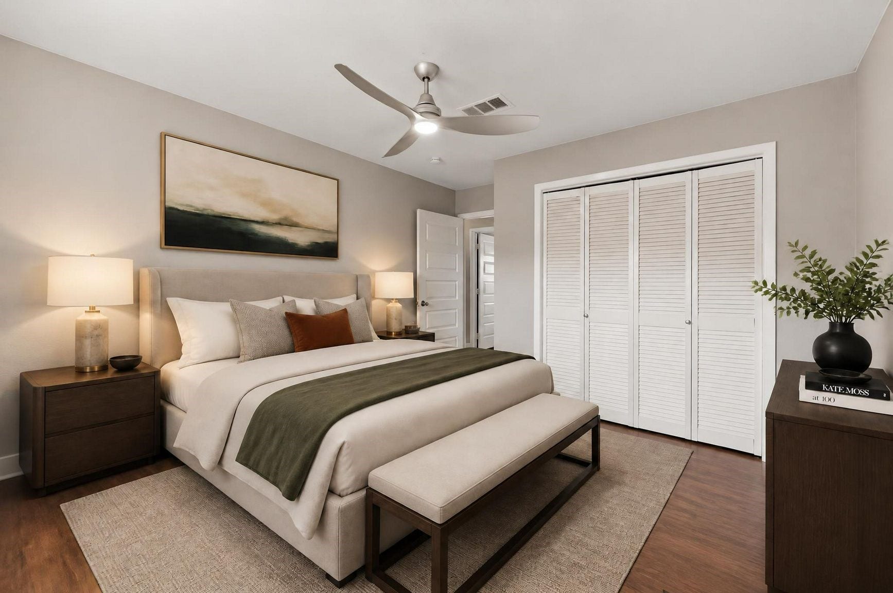 1023 Twinbrooke Drive, Houston, TX 77088 The bedrooms closet placement and open wall space give it a practical, easy-to-furnish setup. Virtually staged.
