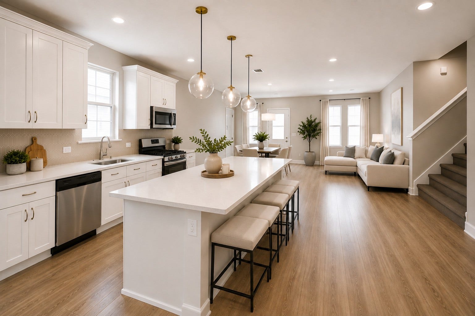 1311 Bonnerjee Drive, Crosby, TX 77532 Virtually staged using AI to showcase the potential use and layout of the space. Furniture and dcor shown are for visualization purposes only and are not included with the property