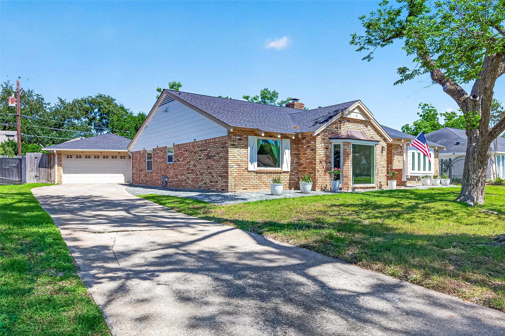 2610 Teague Road, Houston, TX 77080 Charming brick home on a beautiful lot with a 2-car detached garage.