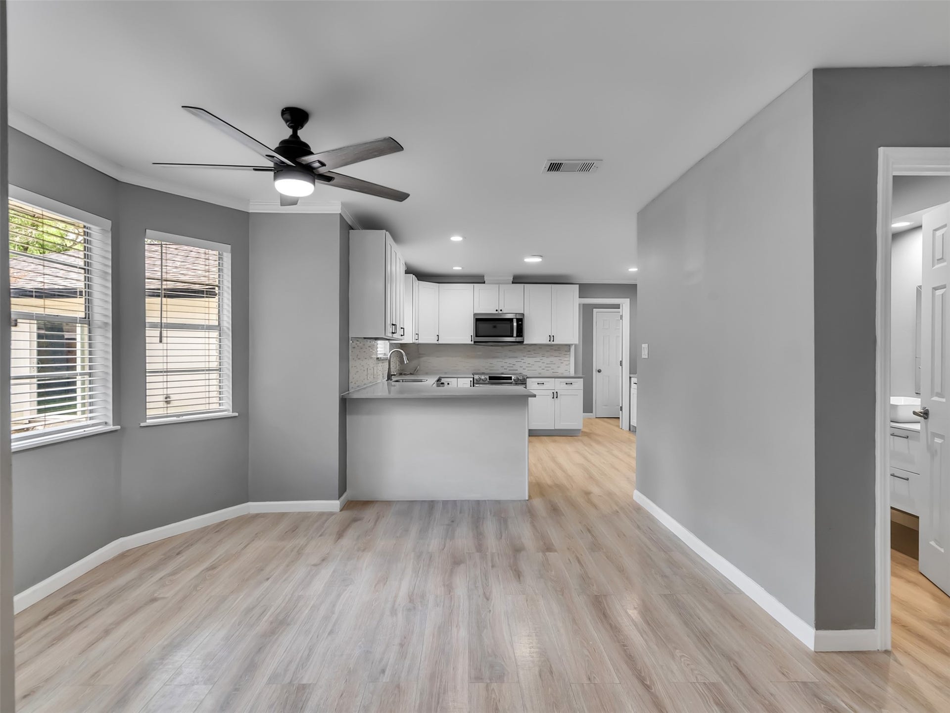 Plenty of room for dining in this kitchen.