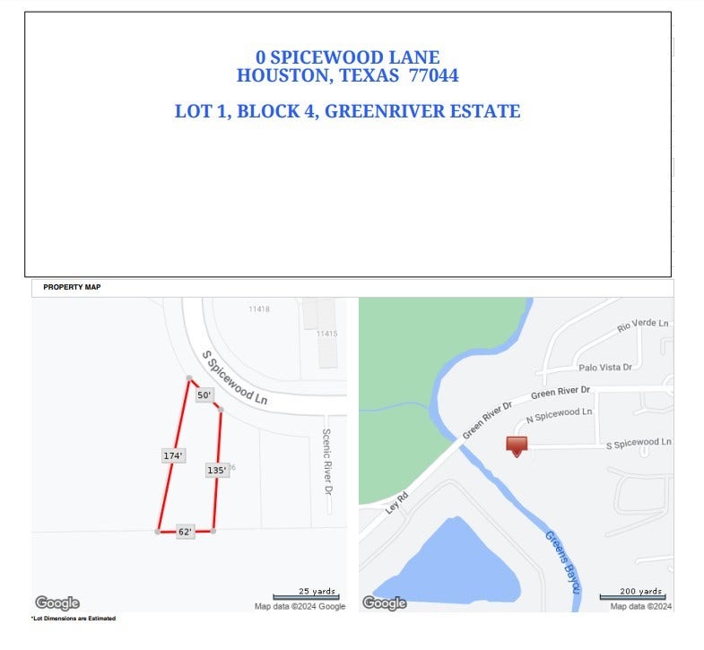 11406 Spicewood Lane, Houston, TX 77044 11406 Spicewood Lane, Houston, TX 77044