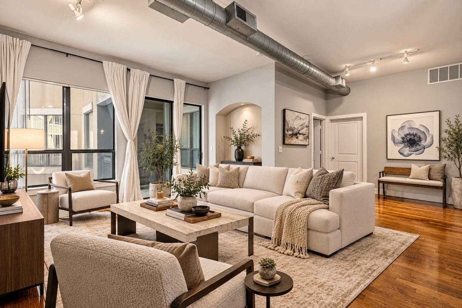 1901 Post Oak Boulevard, #3601, Houston, TX 77056 Virtually staged