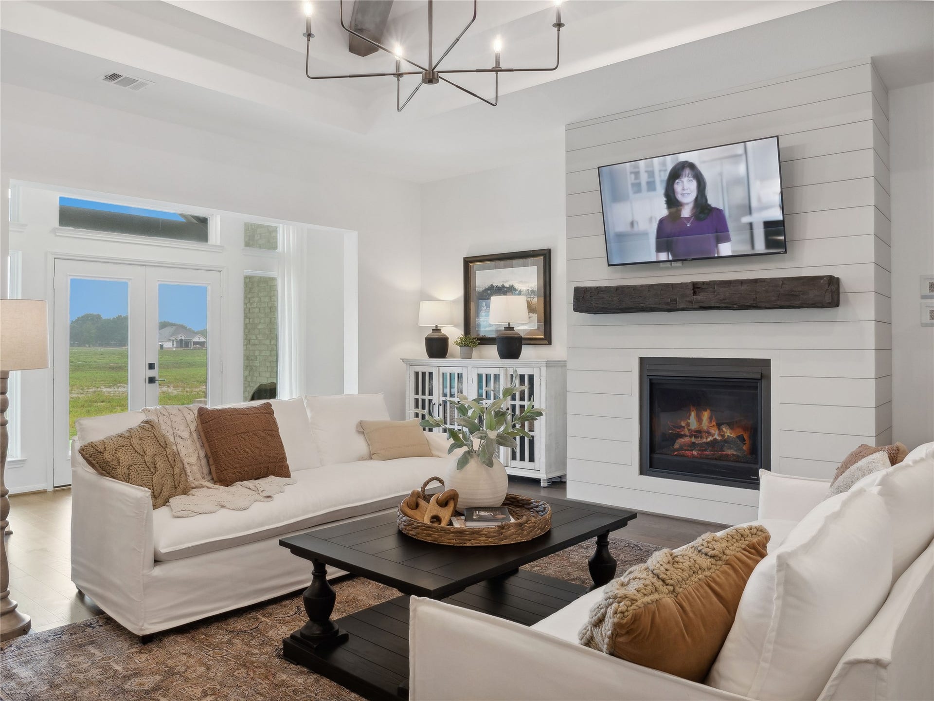Cozy fireplace in great room (*Photo not of actual home and used for illustration purposes only.)