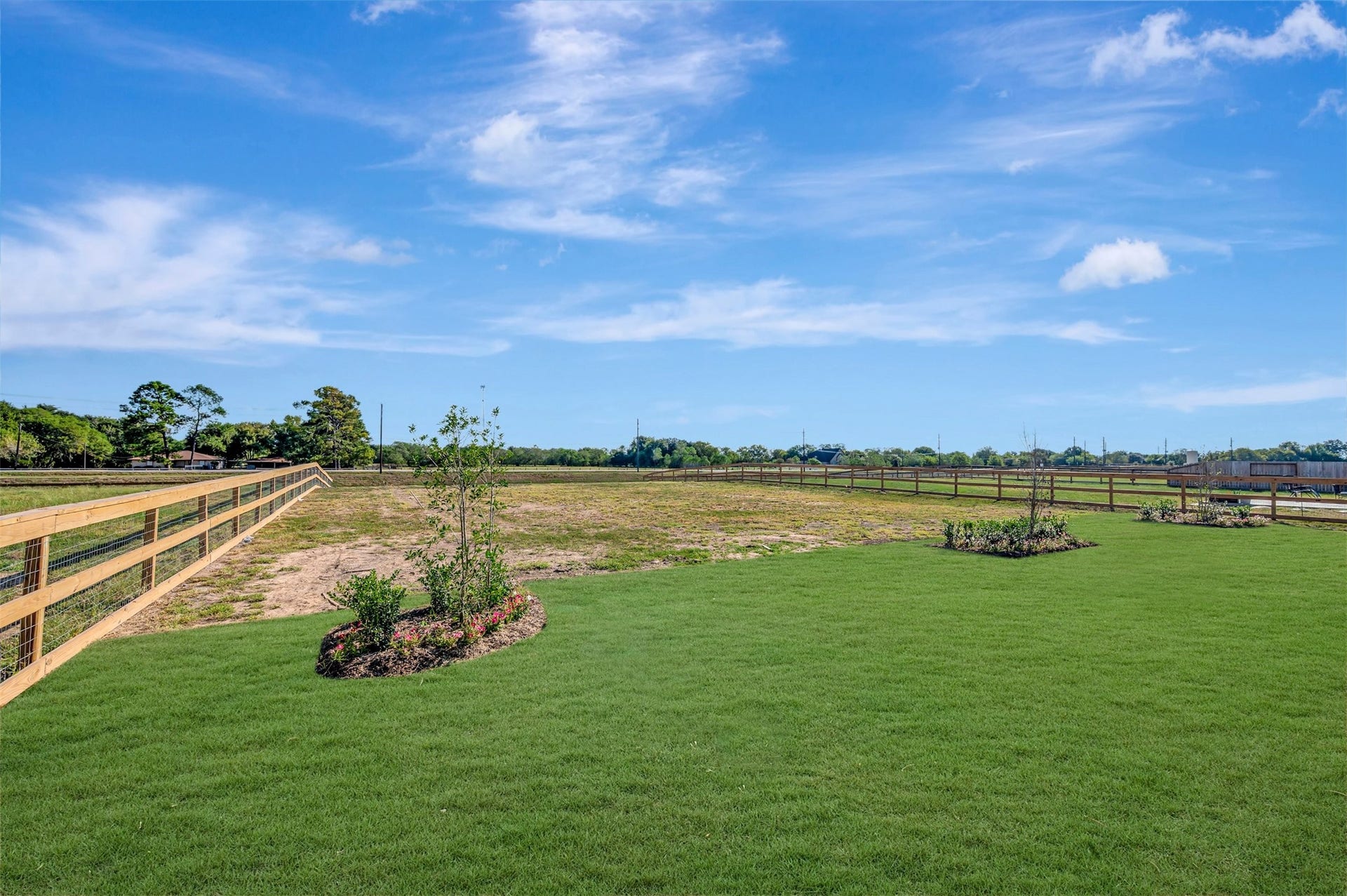 Huge backyard with space for tons of possibilities!