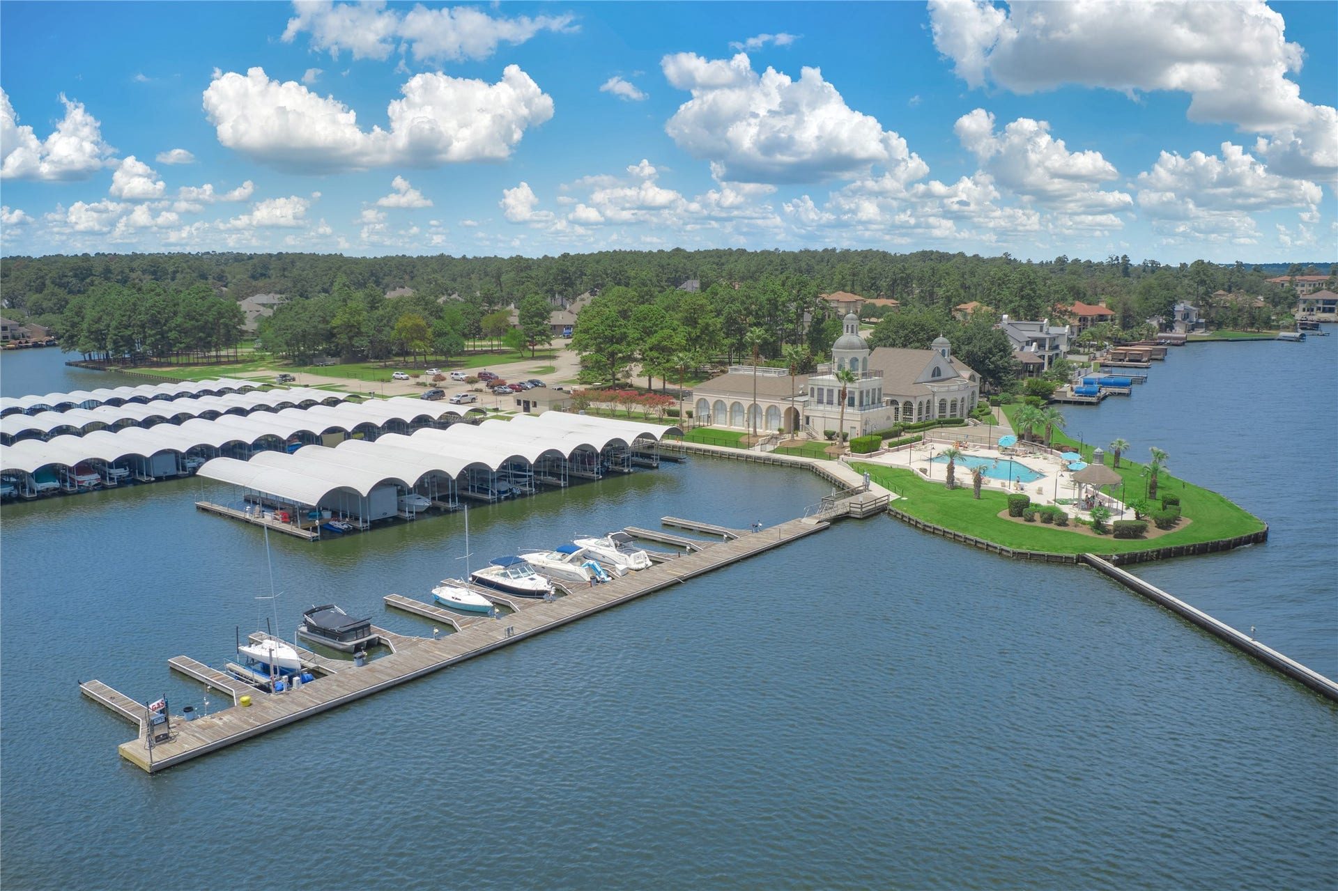 15 Newberry Court, Montgomery, TX 77356 Private marina for effortless waterfront living.
