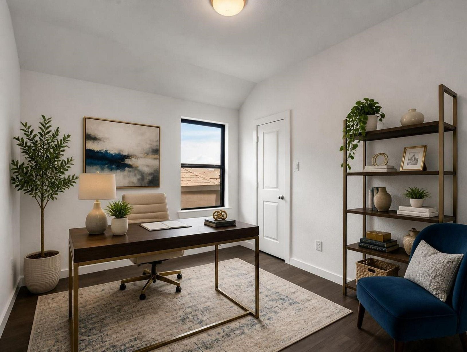 13021 Sapphire Lake Lane, La Marque, TX 77568 This room works beautifully as a study or private work lounge, with room for a desk, seating, and storage. A flexible space with a tailored finish. Virtually staged.