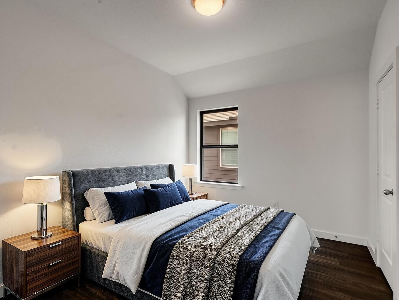13021 Sapphire Lake Lane, La Marque, TX 77568 This downstairs bedroom adds valuable flexibility with natural light and a private feel. A refined space for guests, work, or quiet retreat. Virtually staged.
