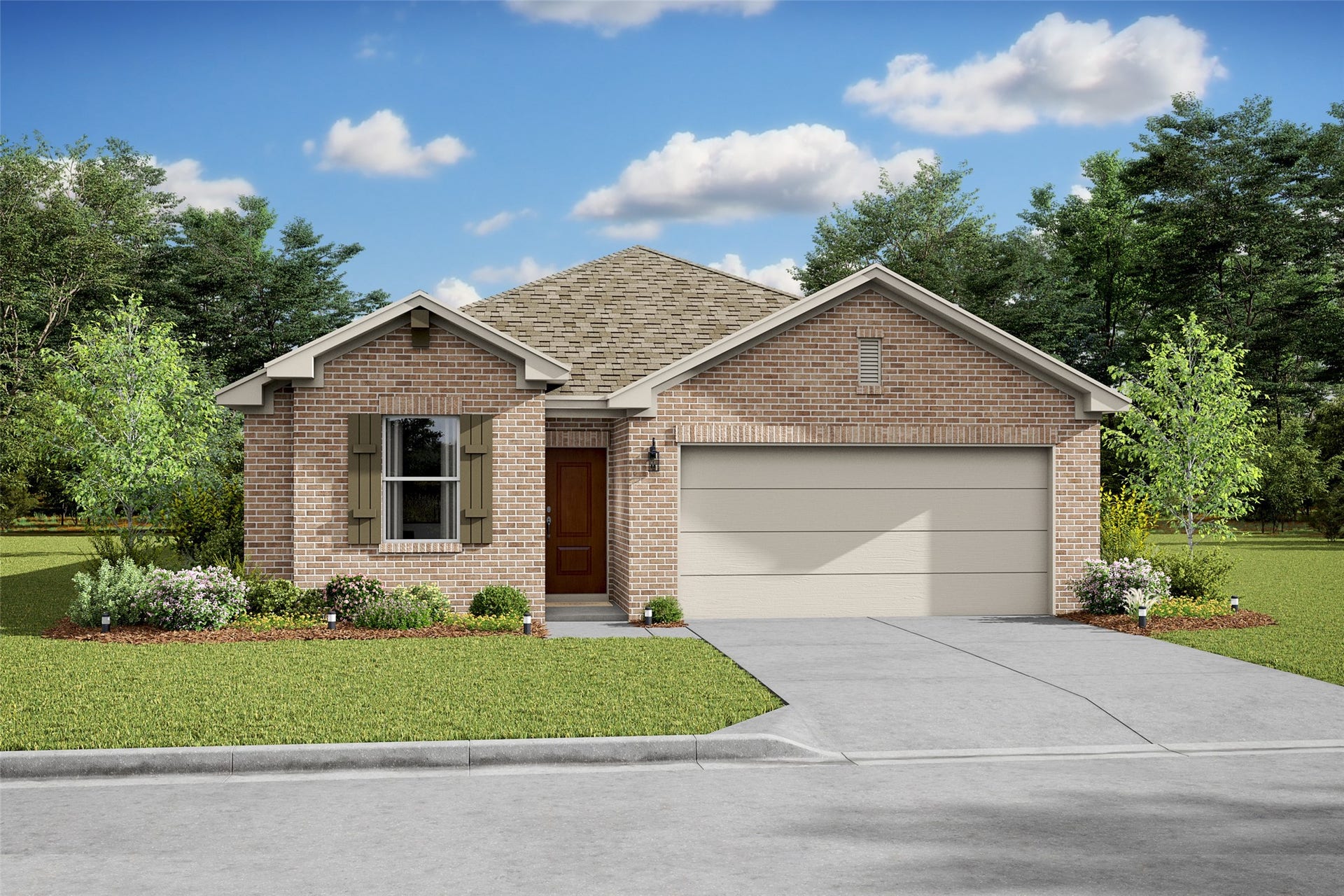 655 Daniels Lake Lane, Dayton, TX 77535 Lovely Orinoco II ESP design by K. Hovnanian Homes in elevation RA built in River Ranch Trails.(*Artist rendering used for illustration purposes only.)