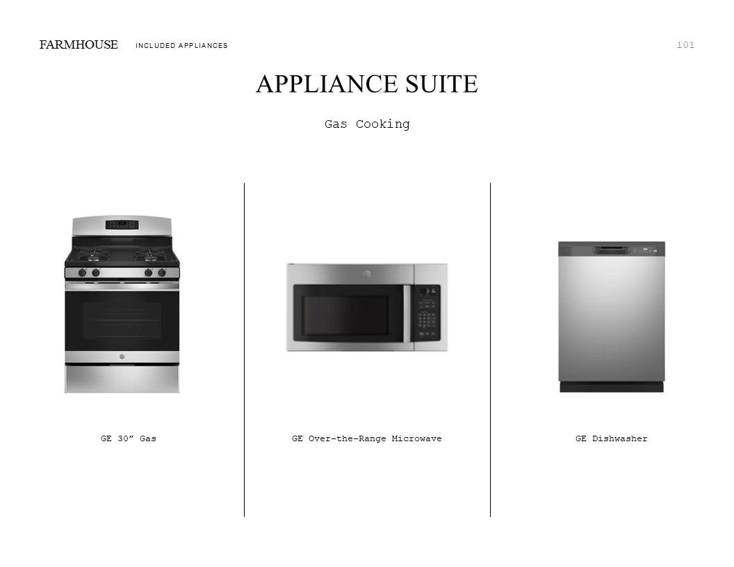 655 Daniels Lake Lane, Dayton, TX 77535 Farmhouse Look Palette 5: Appliance Selection Sheet (*Artist rendering used for illustration purposes only.)