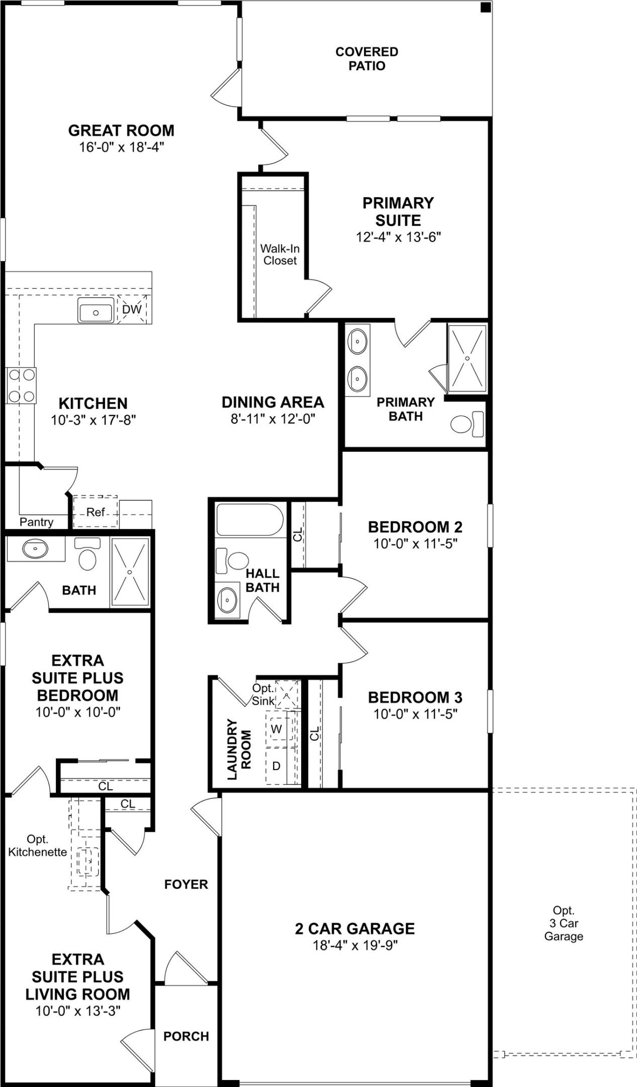 655 Daniels Lake Lane, Dayton, TX 77535 The Orinoco II ESP floor plan by K. Hovnanian Homes. 1st Floor shown. *Prices, plans, dimensions, features, specifications, materials, and availability of homes or communities are subject to change without notice or obligation.