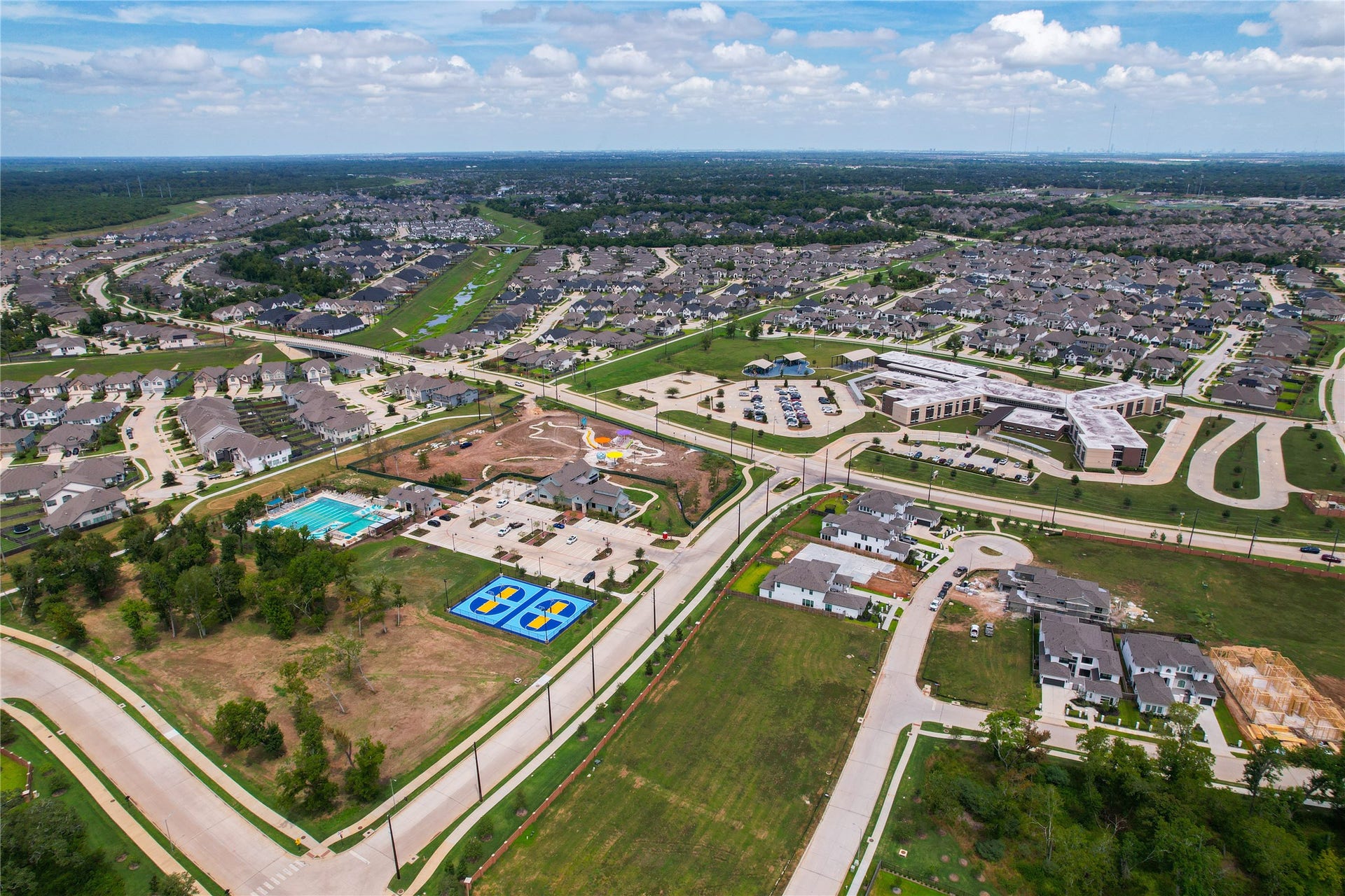 9511 Shaded Tree Drive, Missouri City, TX 77459 Less than 1 mile from 9511 Shaded Tree, Sienna's latest amenity center, basketball, pool, huge playground and Texas Biergarten and Eatery!