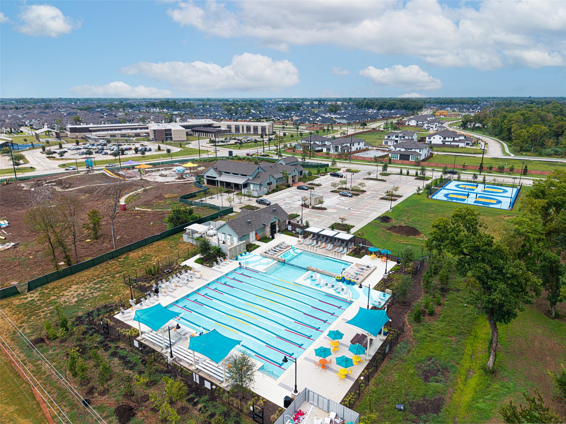 9511 Shaded Tree Drive, Missouri City, TX 77459 Less than 1 mile from 9511 Shaded Tree, Sienna's latest amenity center, basketball, pool, huge playground and Texas Biergarten and Eatery!