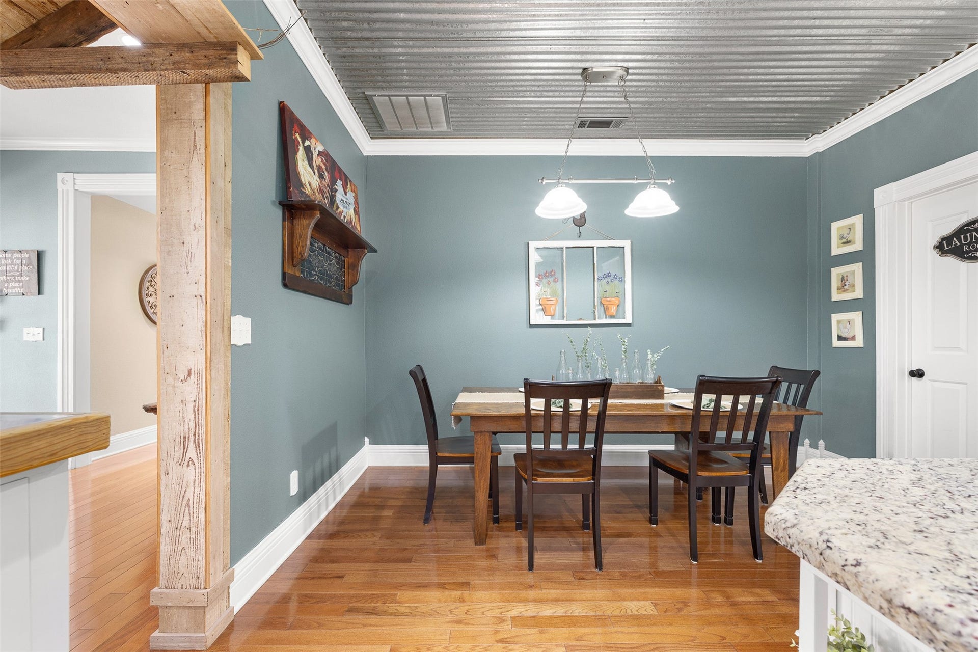 326 W Colorado Street, La Grange, TX 78945 The dining room offers a charming setting for intimate dinners and celebrations.