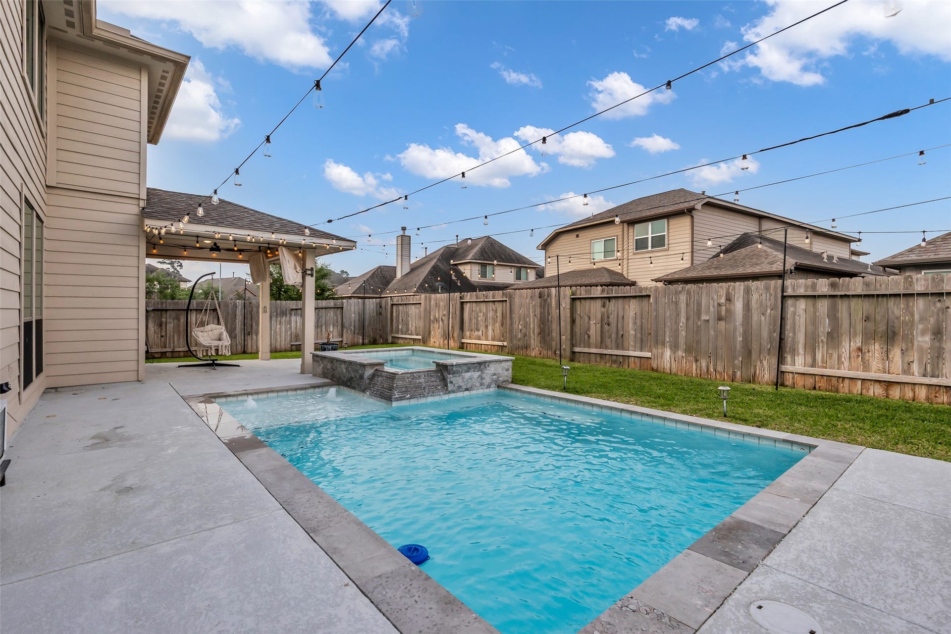 Backyard Pool view.