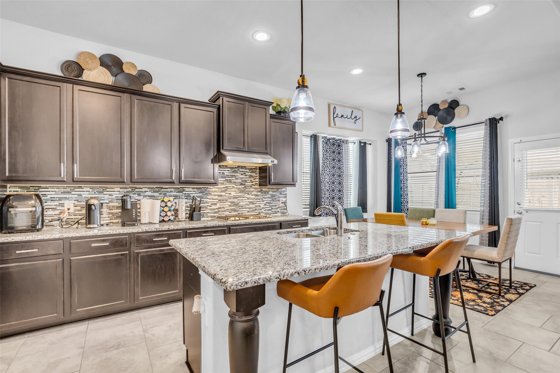 Custom kitchen.