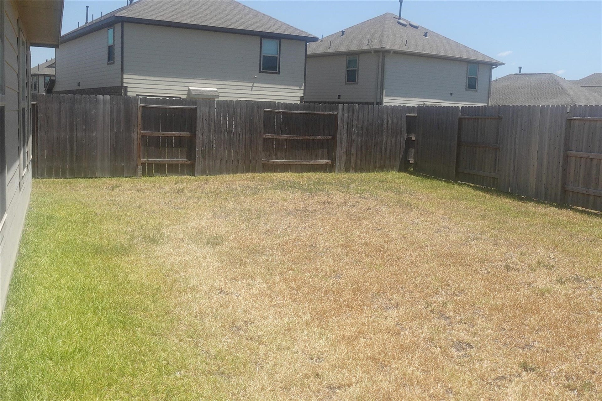 Large yard