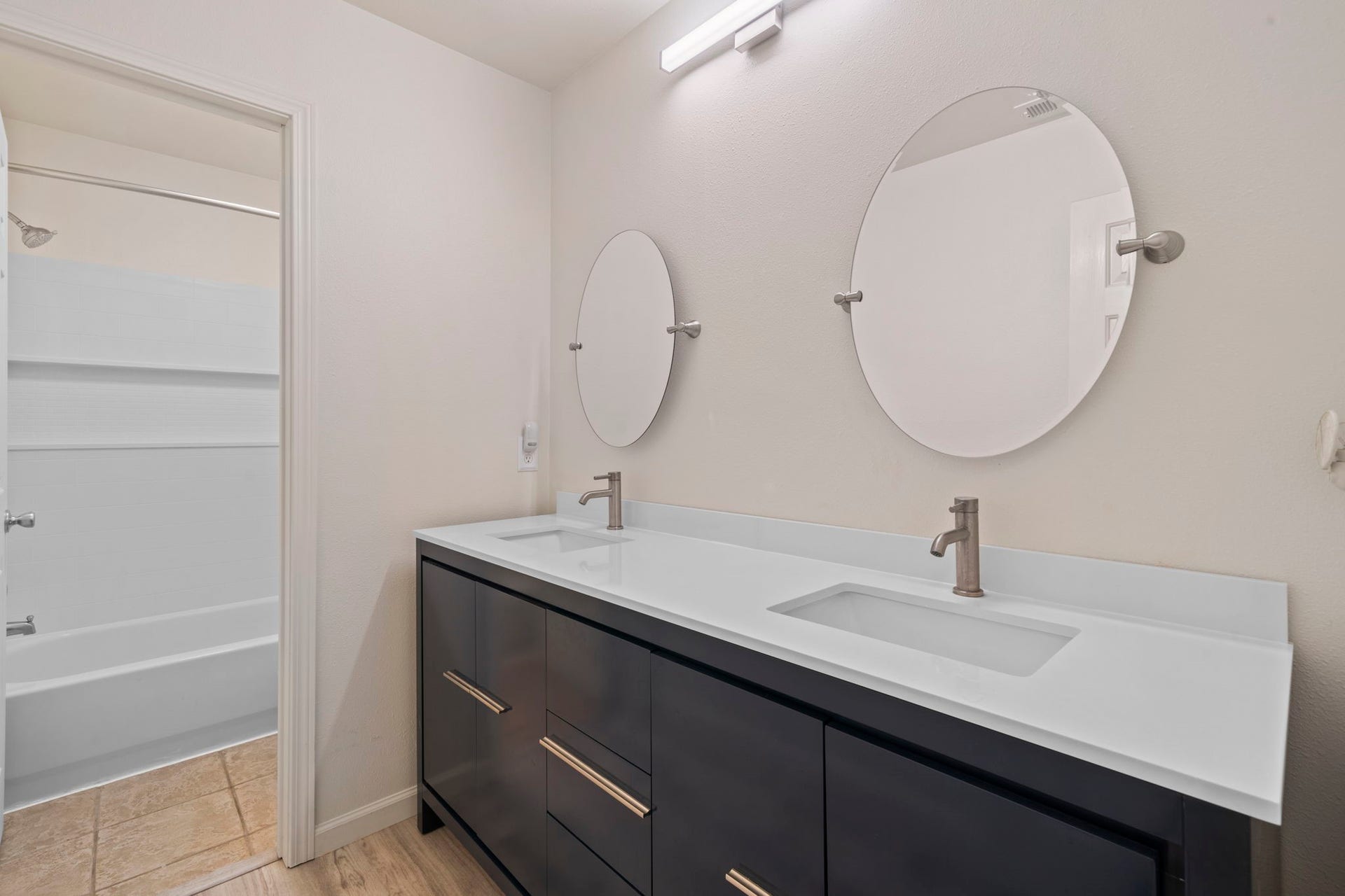 Recently remodeled bathroom - Located on the 2nd floor.