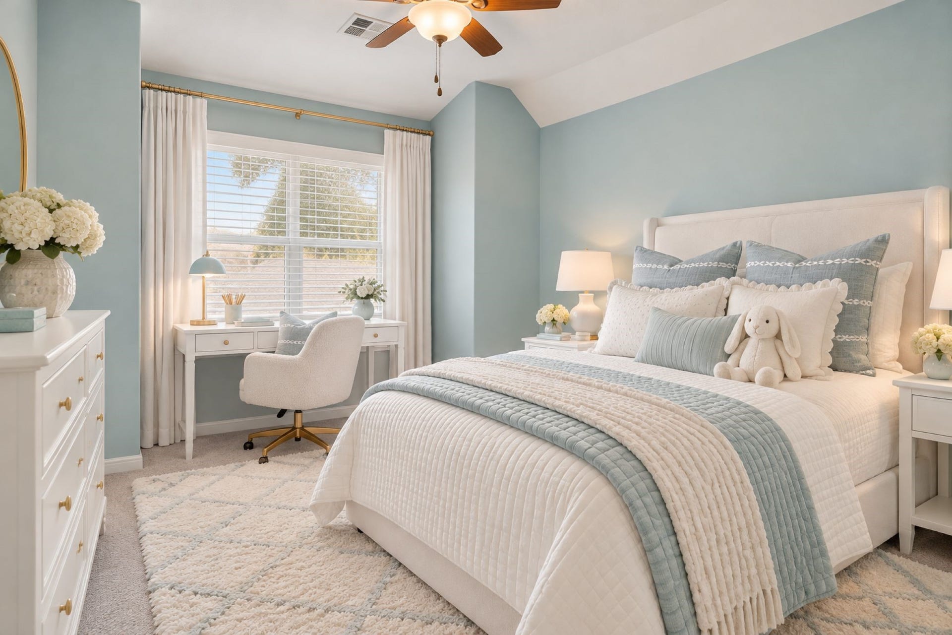 Virtually Staged Secondary Bedroom