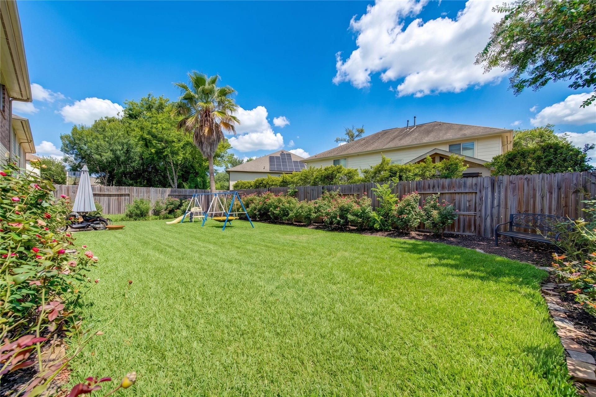 8111 Summer Wind Court, Sugar Land, TX 77479 Another view of the back yard.