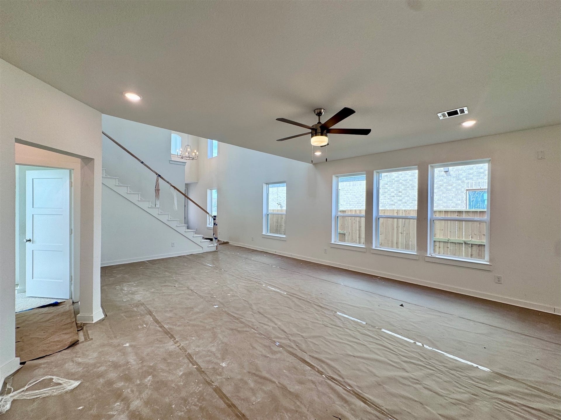 5219 Sistine Drive, Manvel, TX 77578 The living room is expansive enough for a huge sectional so you can have a true cozy living experience every single day!
