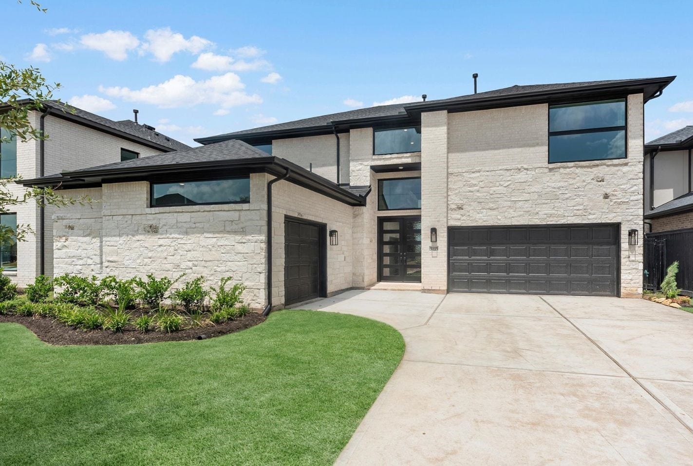 Move-In Ready! Westin Homes | Dawson  New Construction. Grass is digitally enhanced.