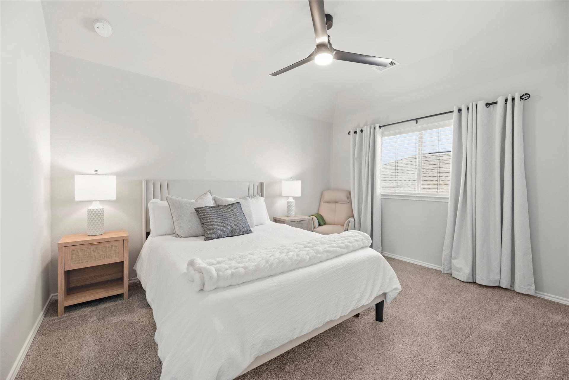 Bedroom #3 is located upstairs and features a walk-in closet.