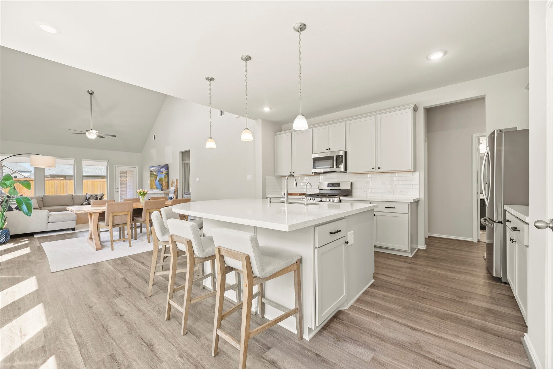 Open-concept living makes the home perfect for everyday living and entertaining.