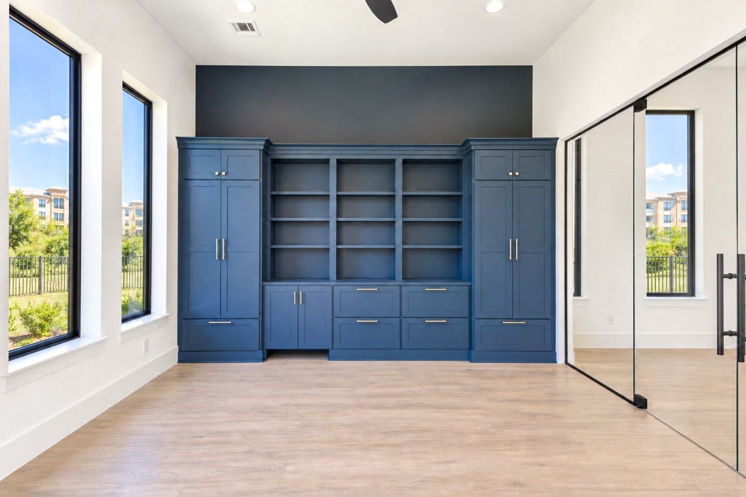 Glass home office