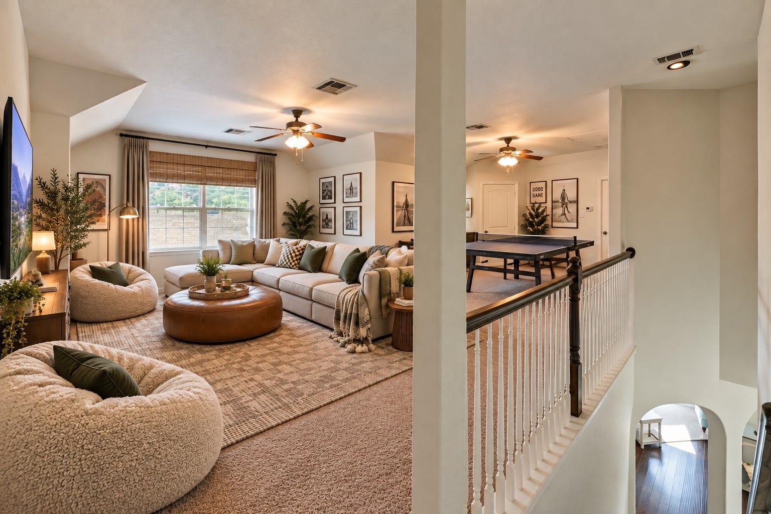 134 Meadow Landing Drive, Conroe, TX 77384 *This photo is digitally staged to show the potential of this oversized Game Room upstairs!*