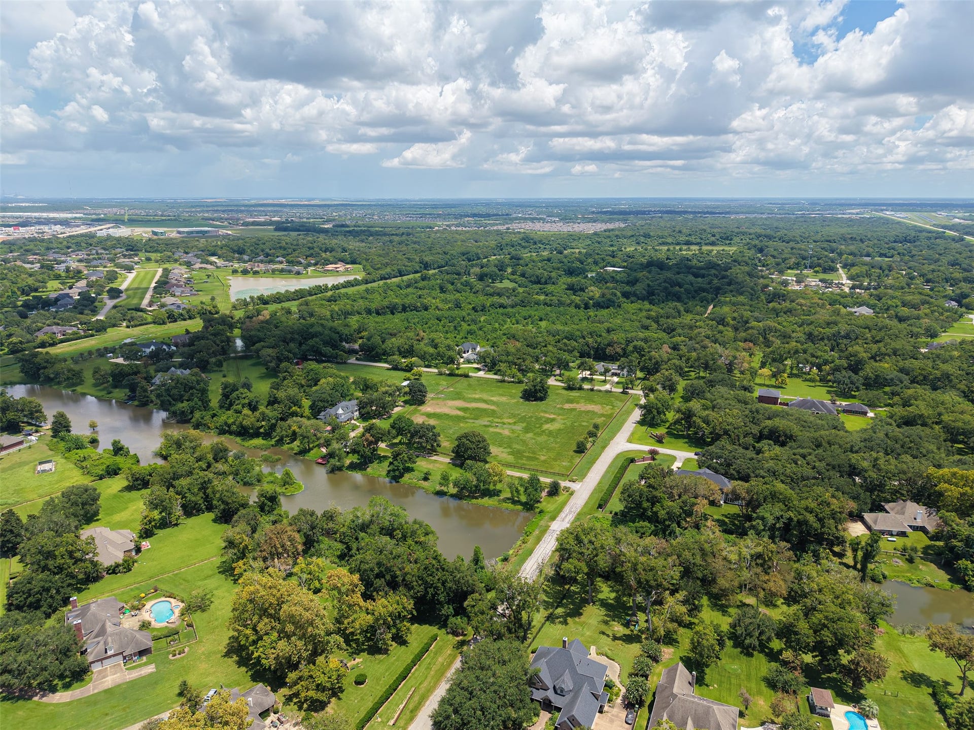 View of waterway behind the property.