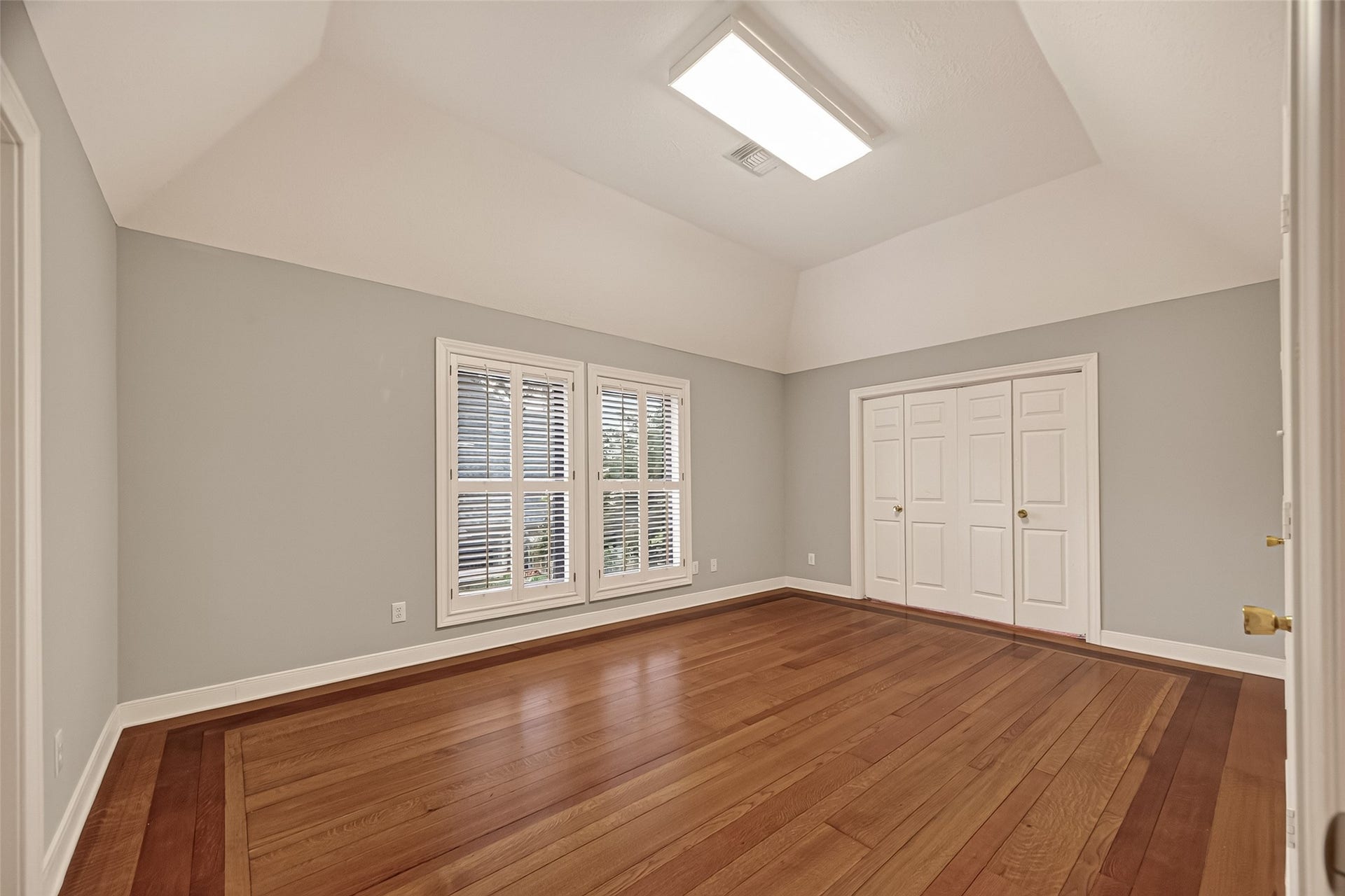 This room was used as a large Craft Room but it could be a sixth bedroom.