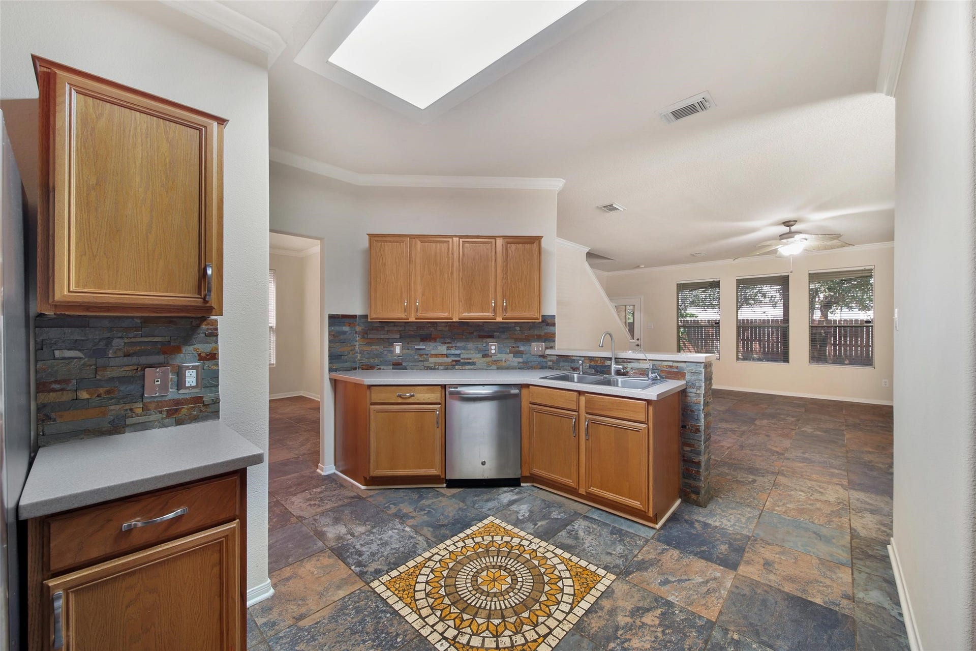 19302 Dawn Canyon Road, Houston, TX 77084 Kitchen with corian countertops