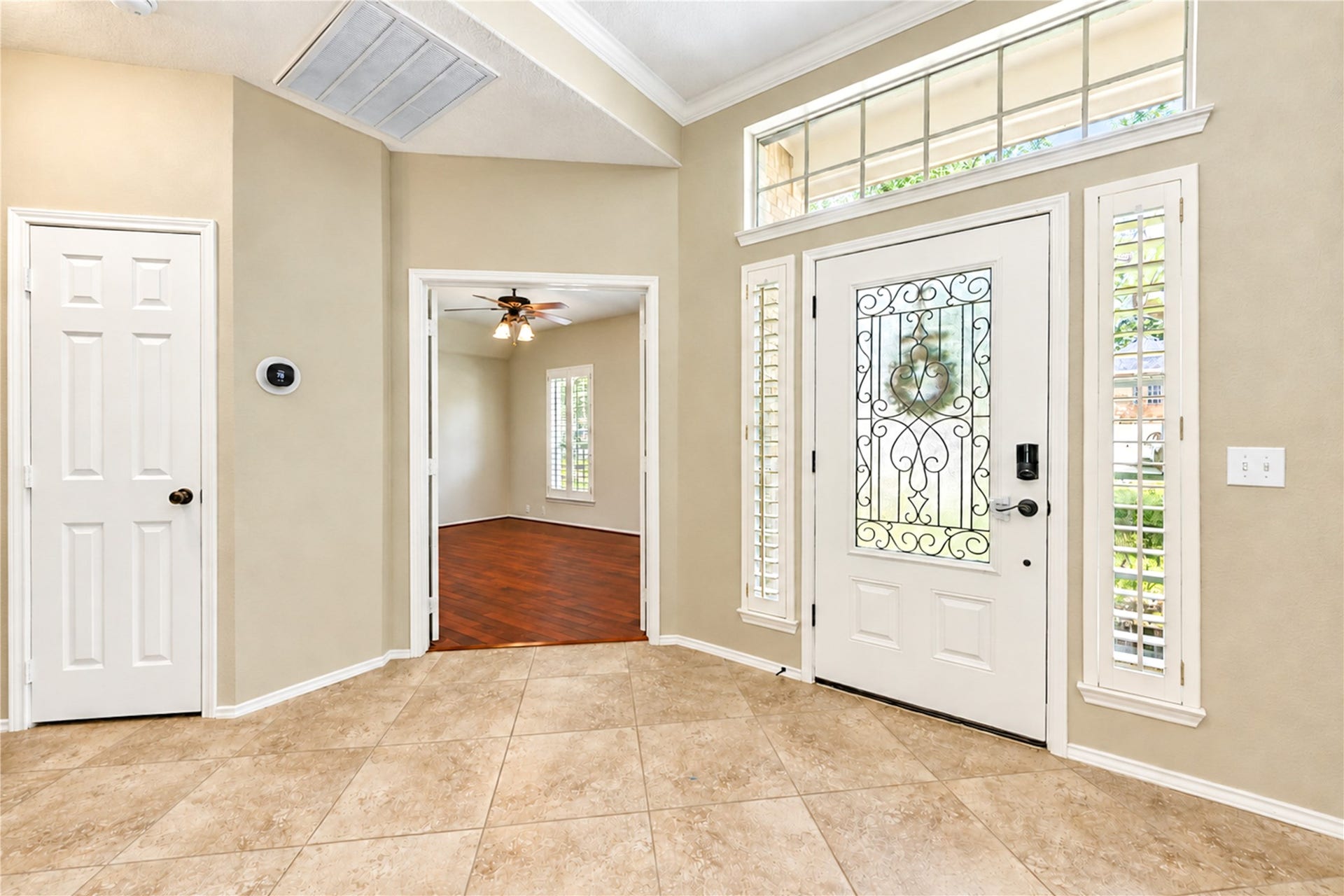 Welcome home to 3302 Pioneer Bend with a well-lit entry and designated home office.