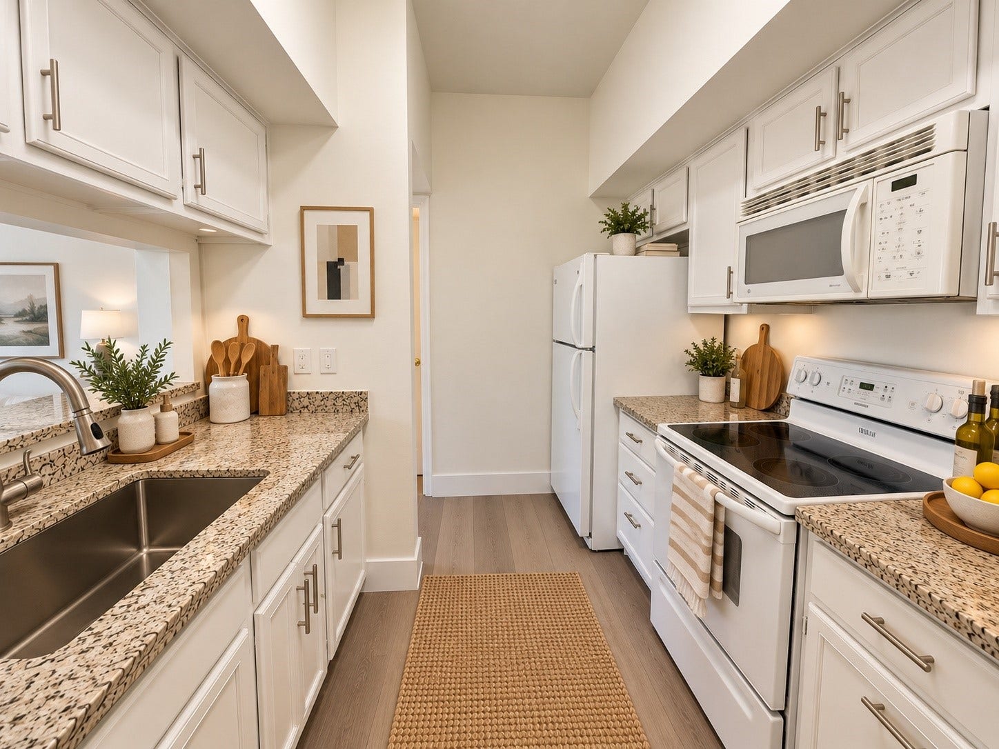 2025 Augusta Drive, #207, Houston, TX 77057 Kitchen is Virtually Staged with Ai Enhancements
