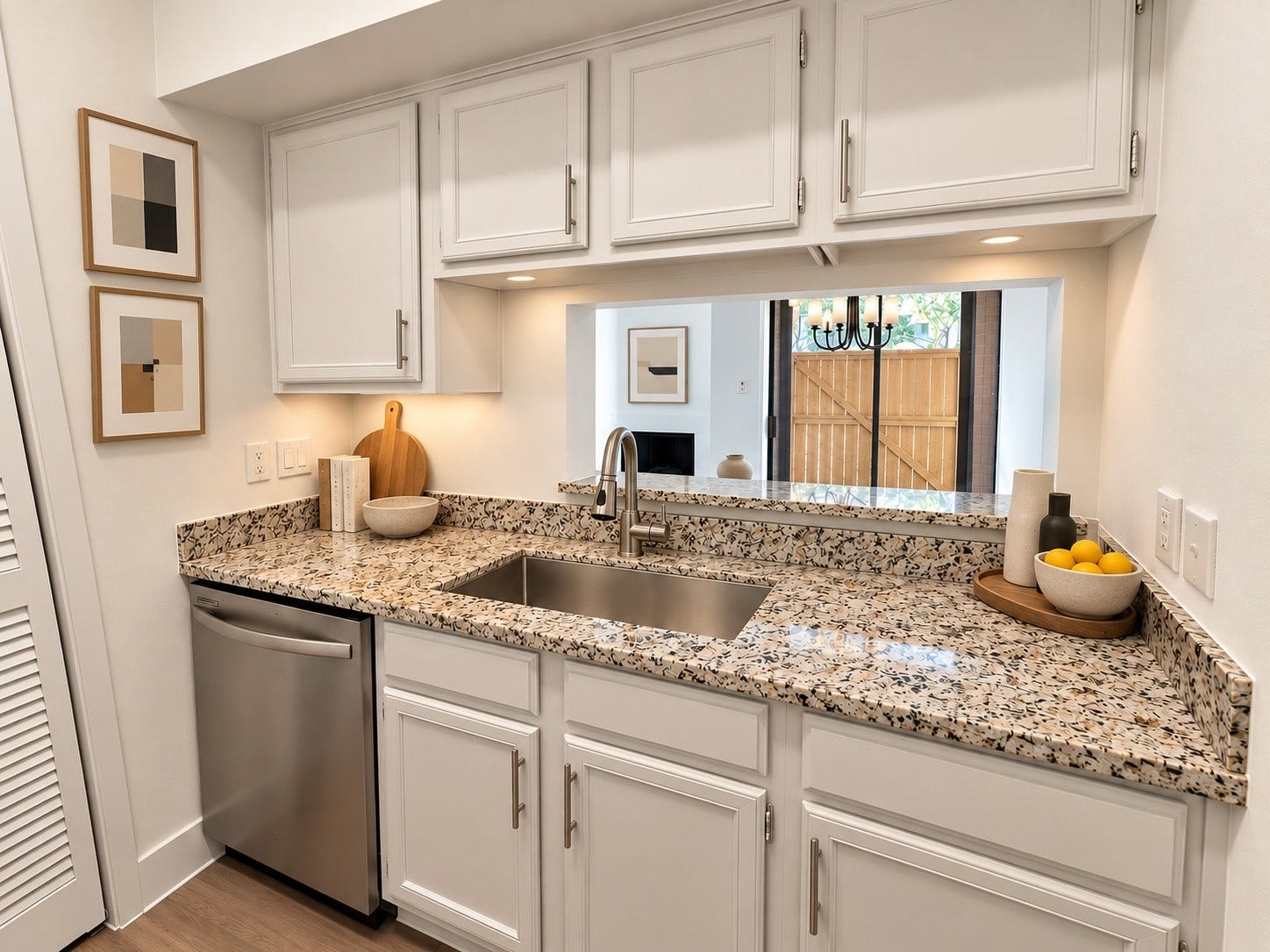 2025 Augusta Drive, #207, Houston, TX 77057 Kitchen is Virtually Staged with Ai Enhancements