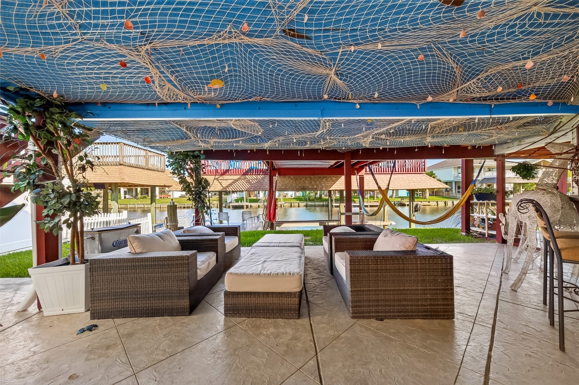 The ultimate alfresco entertainment paviliona sprawling social hub designed for flexible dining, lounging, and seamless open-air gatherings right along the lawn.