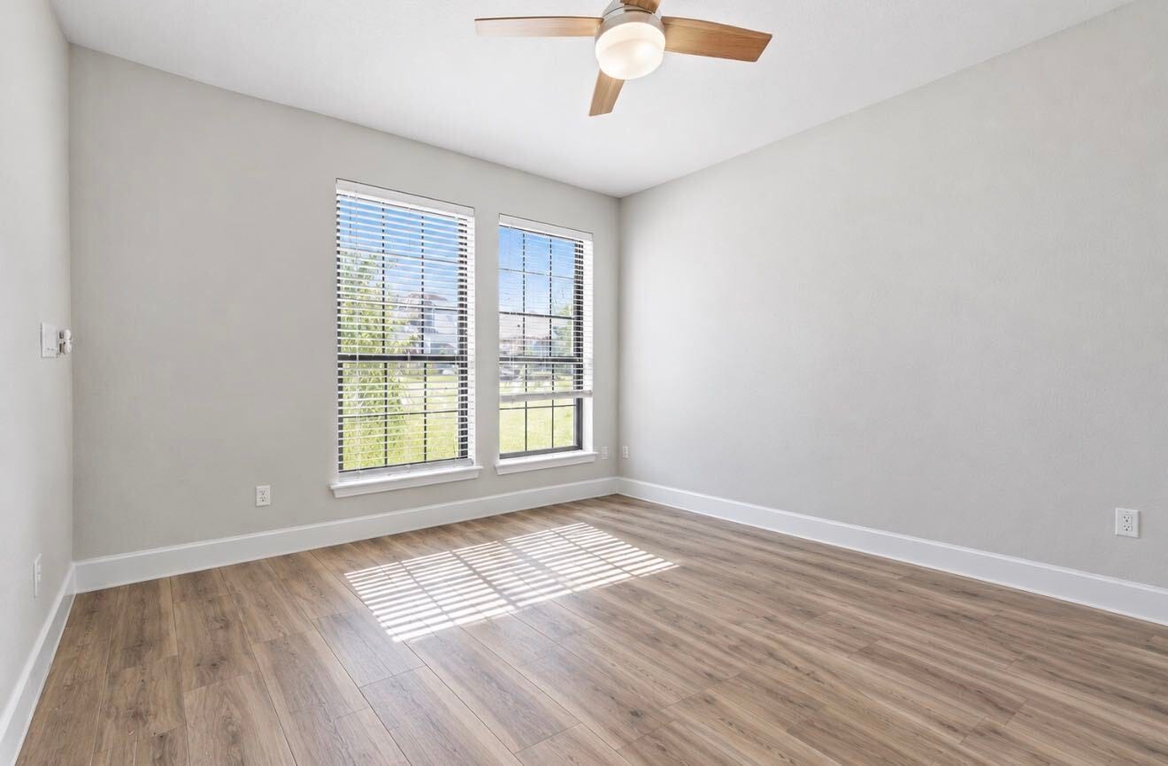 9231 Dearborn Knoll Drive, Cypress, TX 77433 A dedicated home office on the second floor, with room for a desk, shelves, and everything you need to stay focused.
