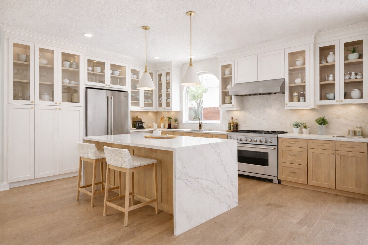 16107 Abberton Hill Drive, Spring, TX 77379 Virtual Remodel of the Kitchen with amazing cabinets and gas range!