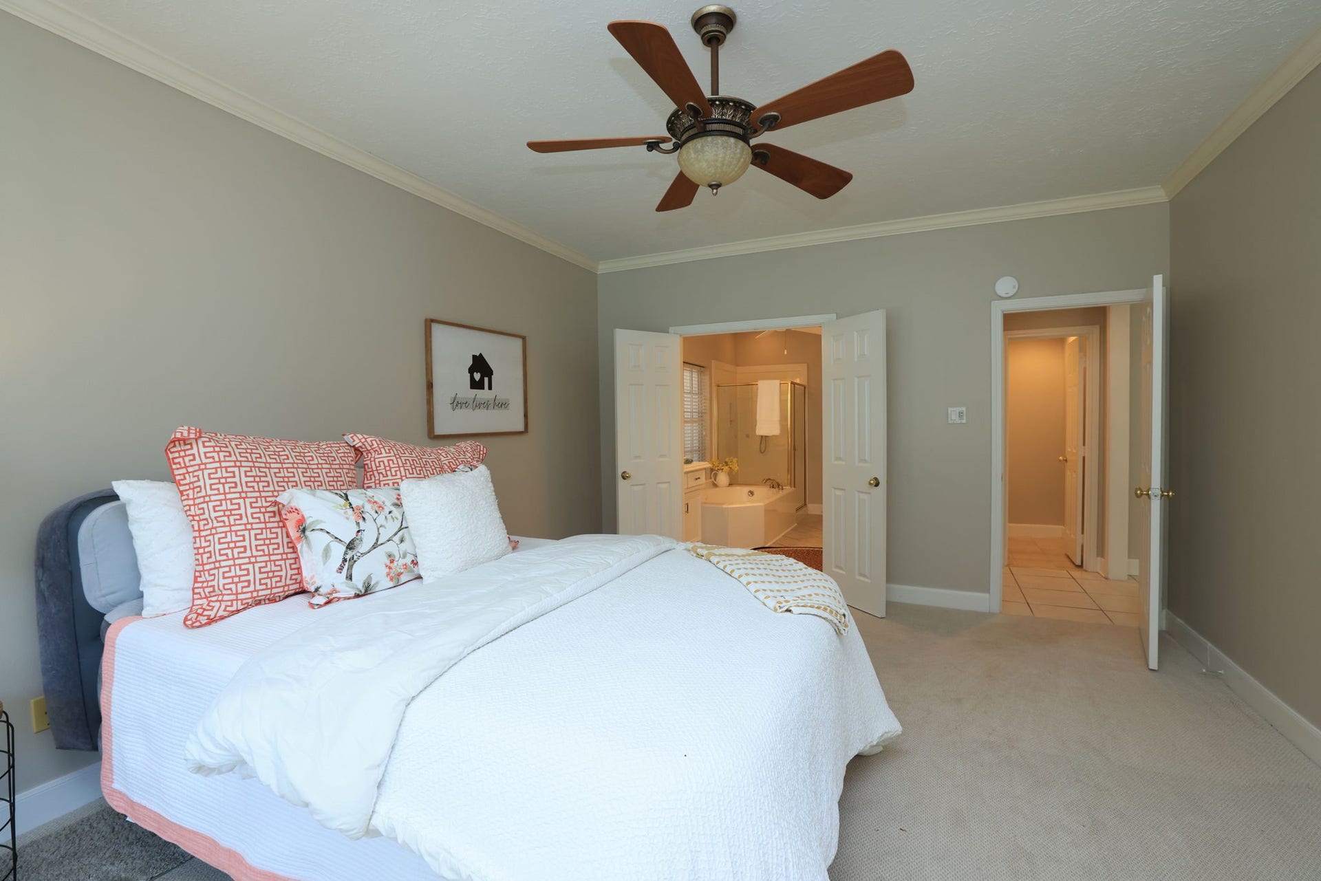 16107 Abberton Hill Drive, Spring, TX 77379 Spacious layout with double-door entry to the ensuite bath and neutral designer palette throughout.