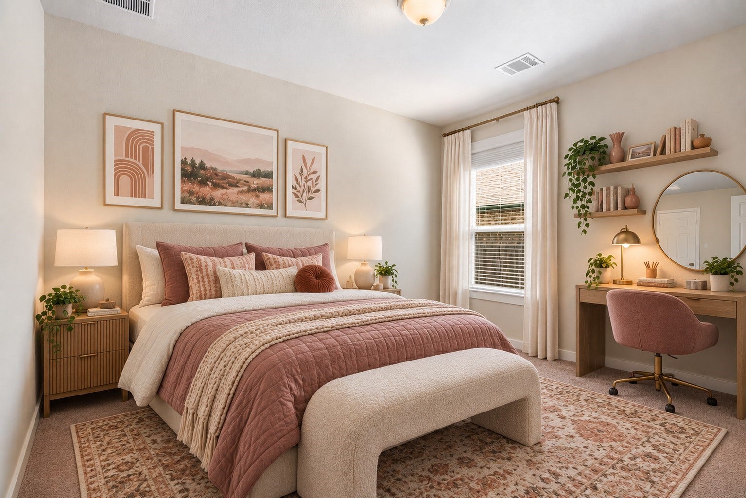 Bright and inviting, this spacious secondary bedroom offers plenty of room for relaxation and personalization, making it the perfect retreat for family or guests. *This photo has been virtually staged