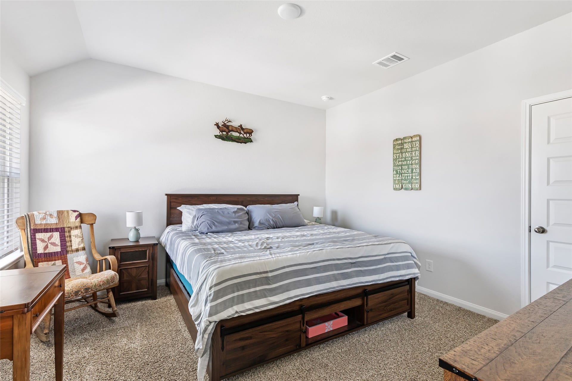 Expansive secondary bedroom with a convenient walk-in closet.