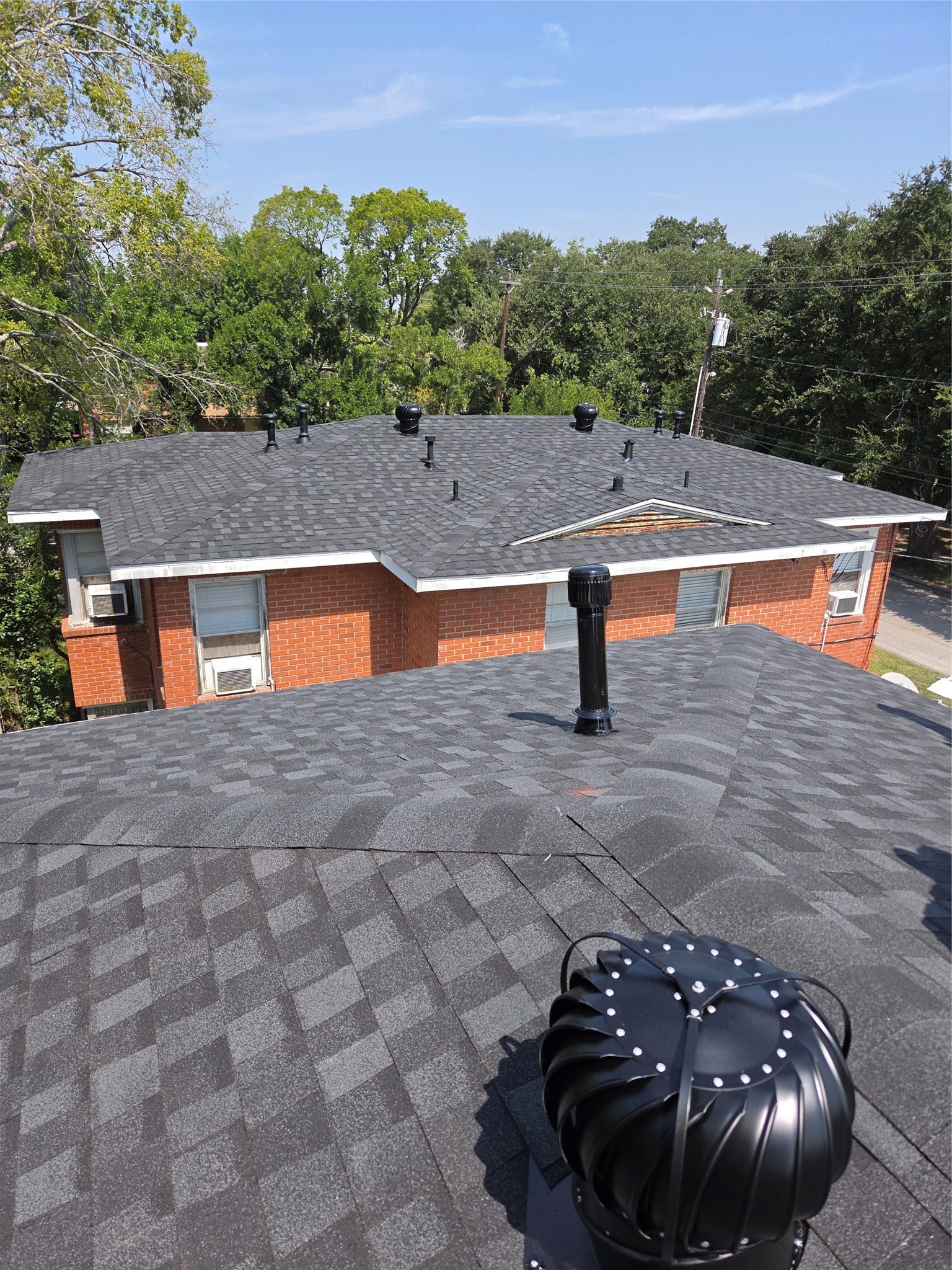 New roofs on both buildings