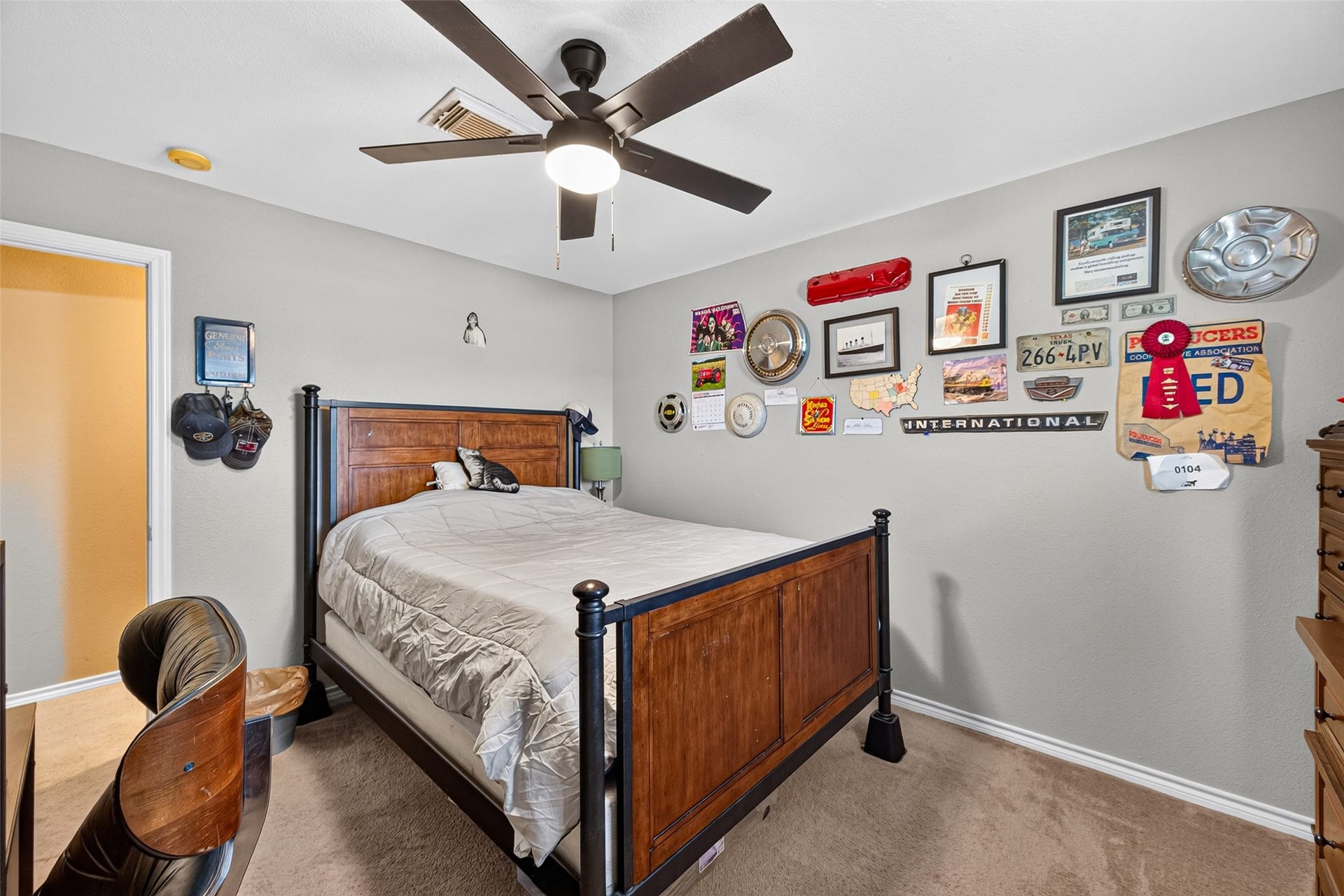 Another view of the second bedroom upstairs