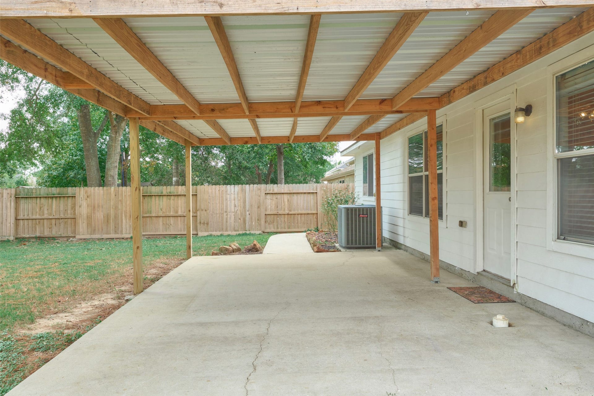 Check out this covered patio.