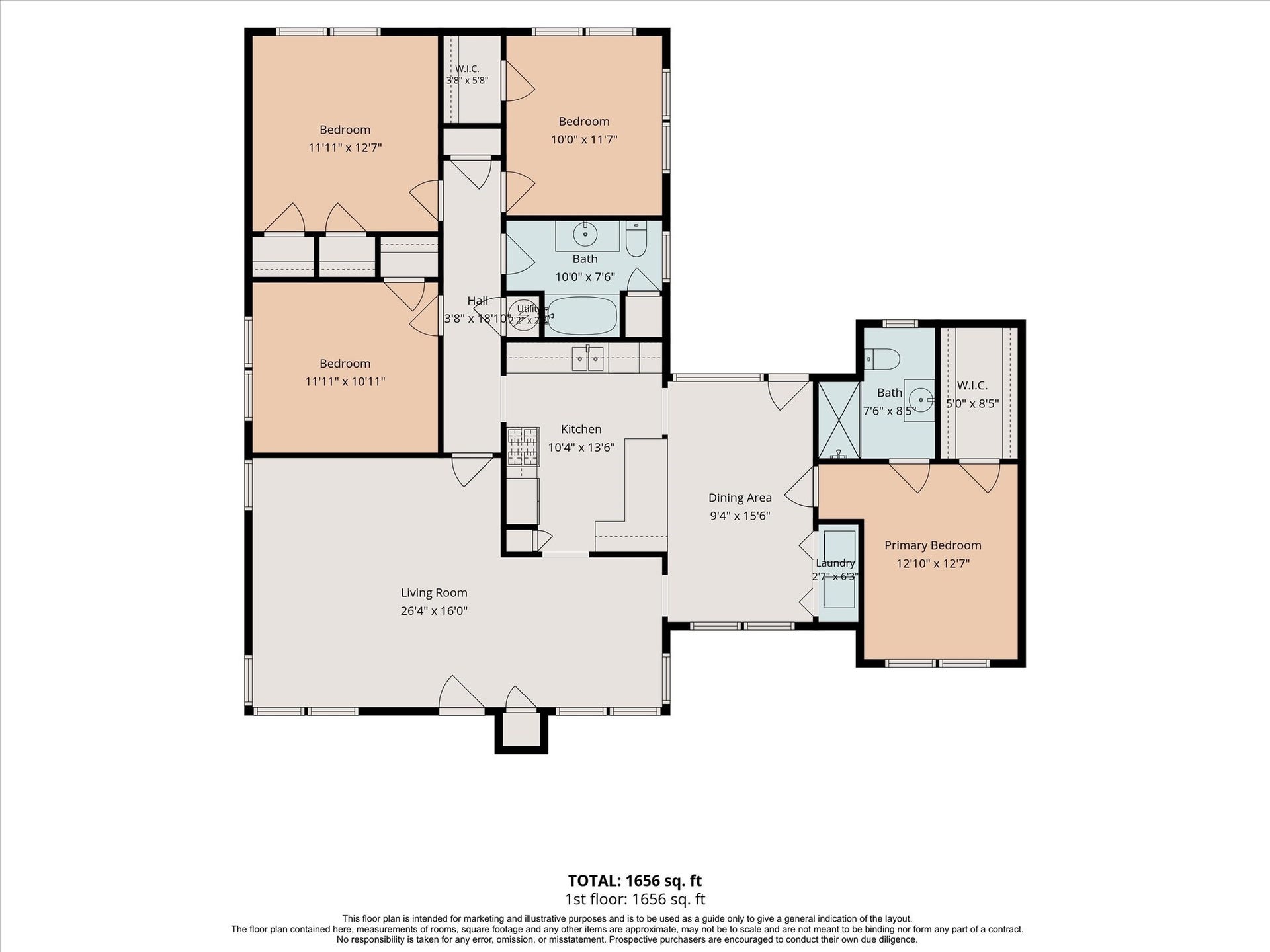 5119 PATRICK HENRY, Bellaire, TX 77401 PDF version is attached. Large living room, four bedrooms, two bathrooms, and a convenient central kitchen and dining area. The primary bedroom includes an en-suite bath and walk-in closet, while a dedicated laundry space adds functionality.