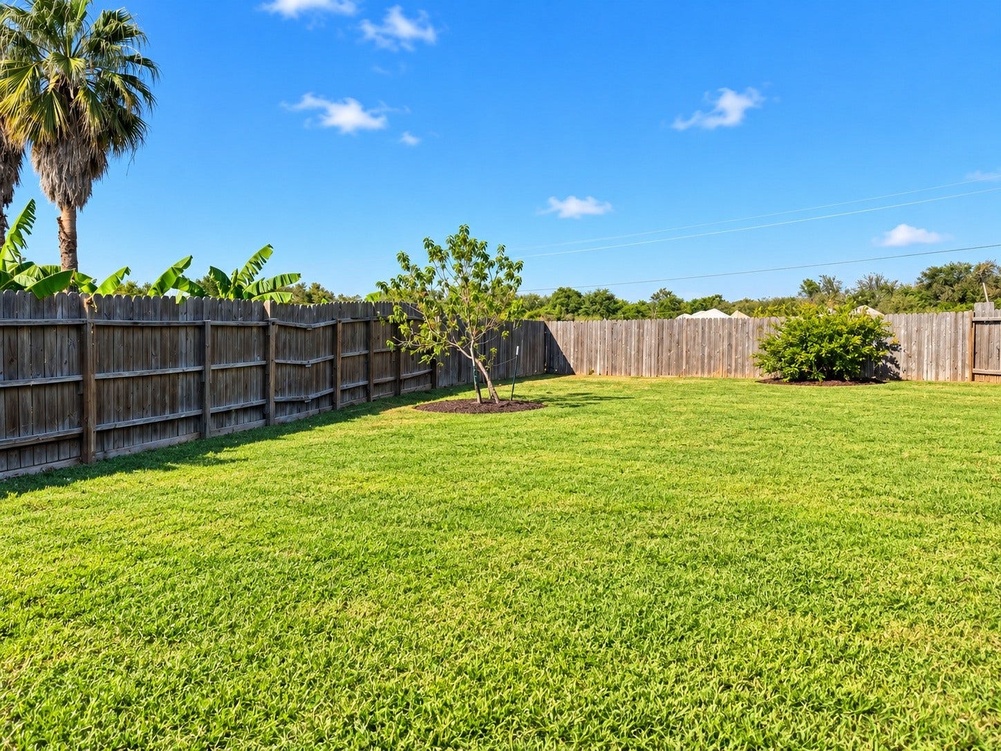 5007 Chase Mountain Drive, Bacliff, TX 77518 One of the largest backyards in the subdivision.