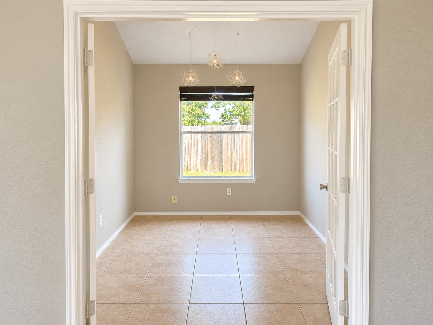5007 Chase Mountain Drive, Bacliff, TX 77518 Office with French doors completely open.